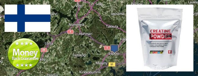 Var kan man köpa Creatine Monohydrate nätet Espoo, Finland